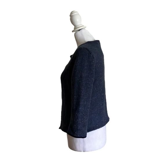 MCM Michael Cromer Munich Mohair Blend Metallic Cardigan Luxury Designer US S - Picture 5 of 16